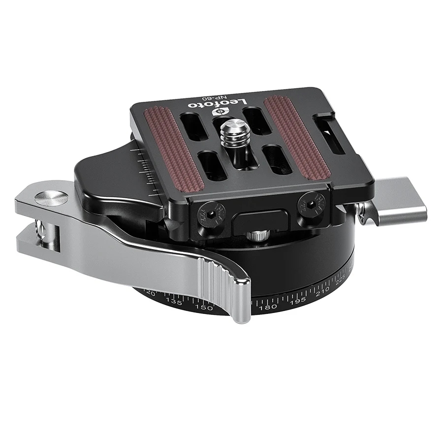 Leofoto LH Series LH-30PCL 30mm Low Profile Ball Head with PCL-52 Panning Clamp and QR Lock System - Max Load 15kg