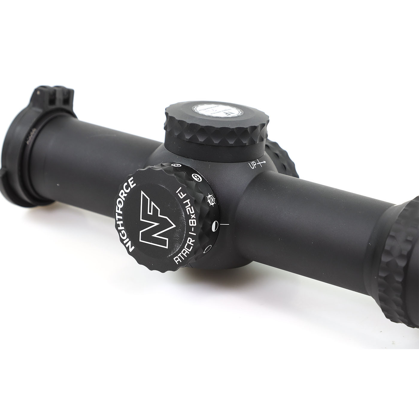Preowned Nightforce ATACR 1-8x24mm F1 FFP FC-DMx .1 MRAD 30mm Rifle Scope - PO277