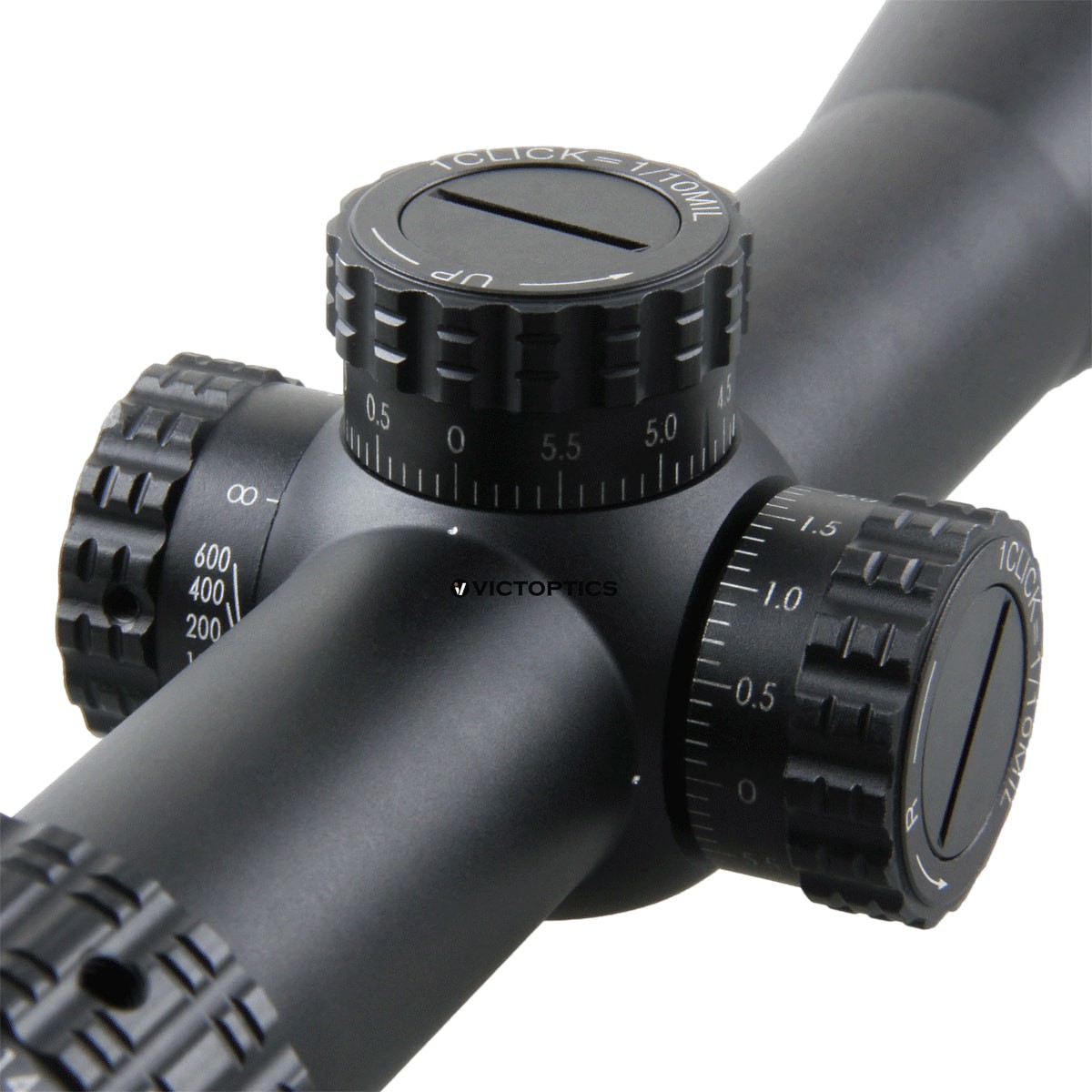 Victoptics S4 6-24x50 SFP 1/10 MRAD Non IR MDL Rifle Scope - Includes Picatinny Mounts