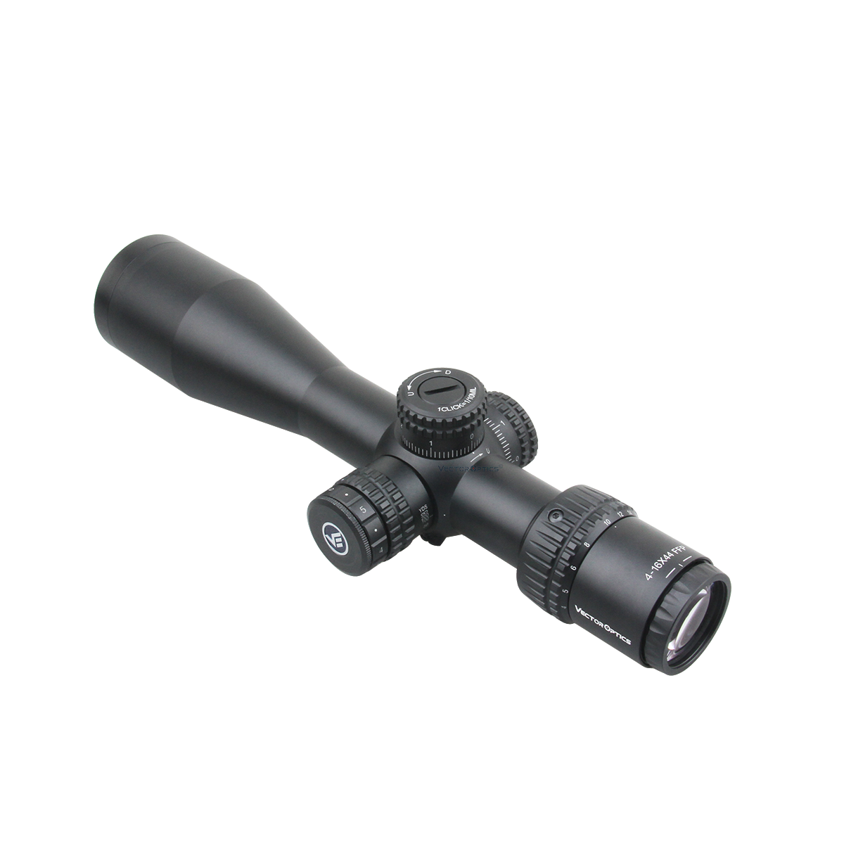 Vector Veryon 4-16x44 Illuminated Side Focus Super Compact FFP Rifle Scope - Free mounts