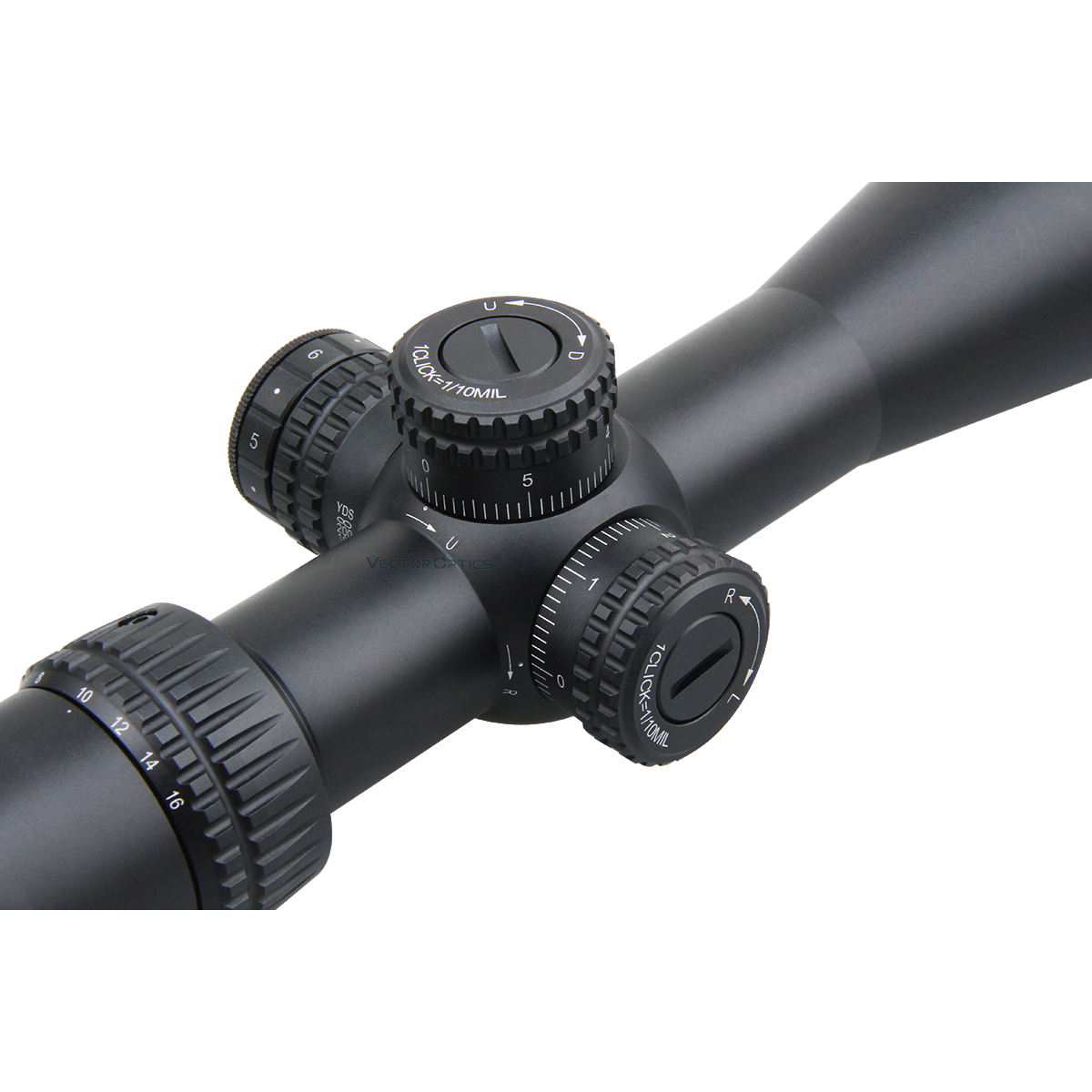 Vector Veryon 4-16x44 Illuminated Side Focus Super Compact FFP Rifle Scope - Free mounts