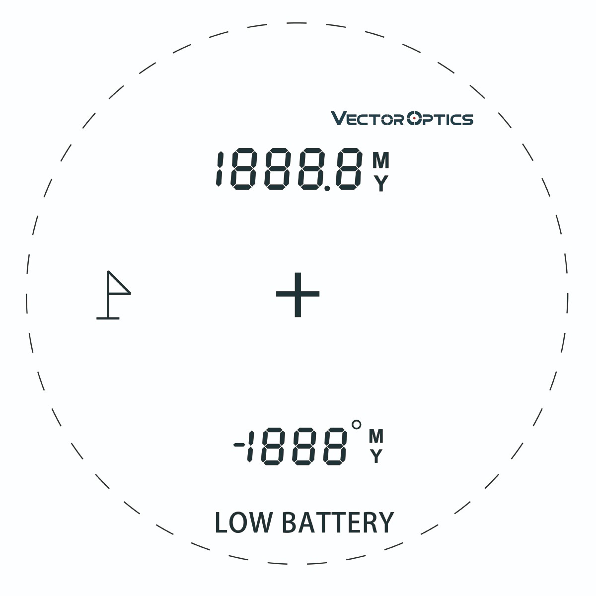Vector Optics Paragon 6x25 LCD Rangefinder GenII 2000 Yards