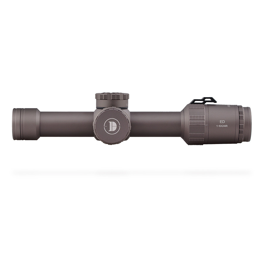Discovery Optics ED 1-6x24 IR FFP 1/4 MOA Rifle Scope with 30mm Low Picatinny Rings