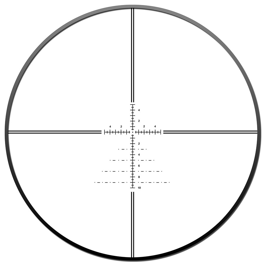 Discovery Optics ED 1-6x24 IR FFP 1/4 MOA Rifle Scope with 30mm Low Picatinny Rings