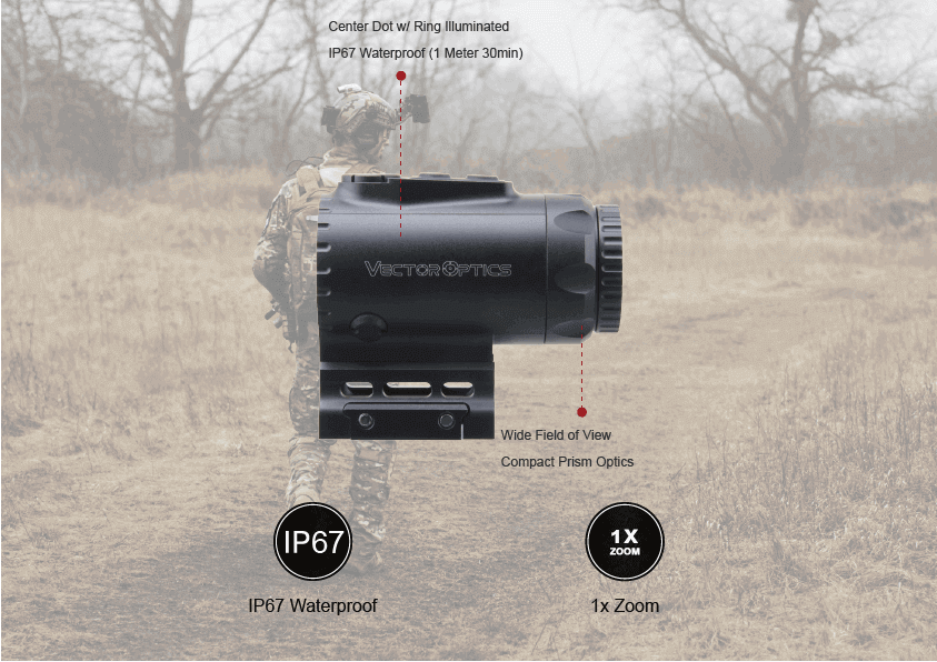 Vector Optics Paragon 1x16 Micro Prism Scope