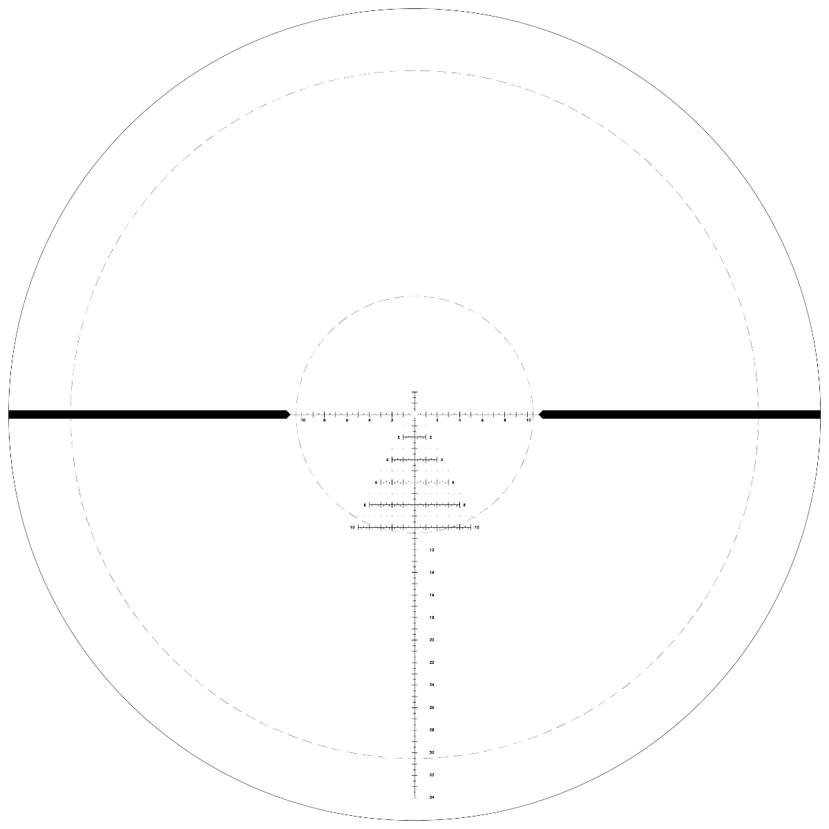 German Precision Optics Spectra 4.5-27x50i FFP rifle scope with exposed CCW target turrets -  PLRi reticle