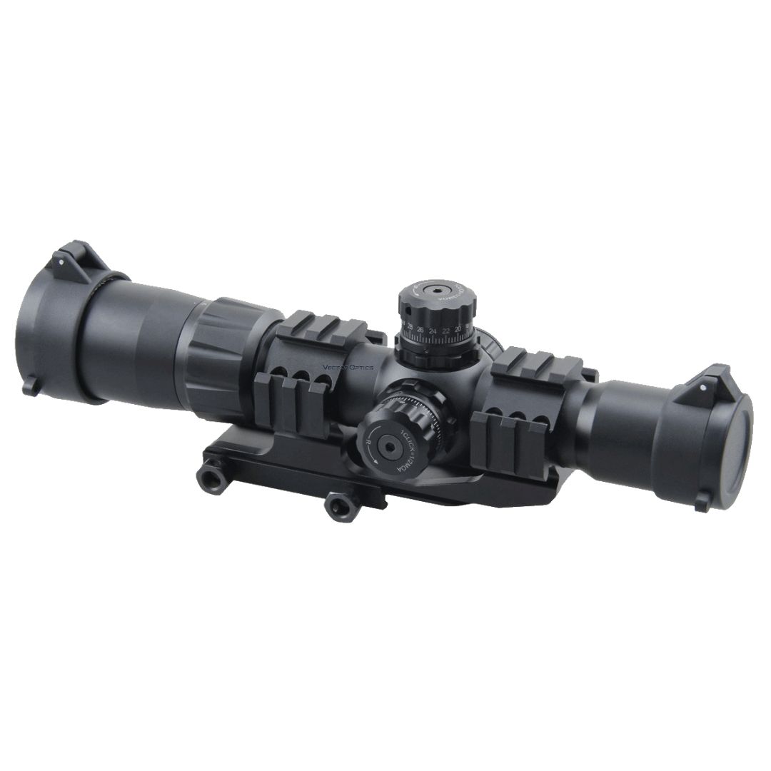Vector Optics Mustang 1-4x30 1/2 MOA Chevron SFP 30mm  Rifle Scope