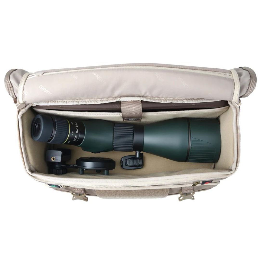 Vanguard Range 38 BG 17 Litre Shoulder Bag with Internal Travel Compartment (To 41cm Folded) - Stone