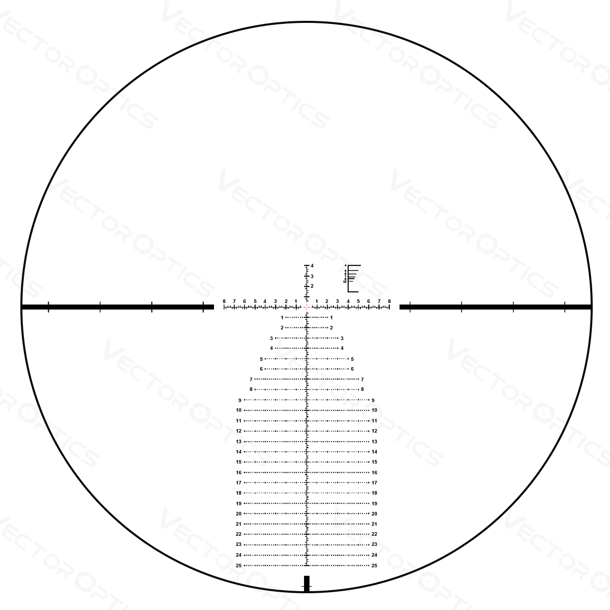 Vector Optics Continental 4-24x56 34mm FFP Illuminated Ranging VEC-MBR 0.1 MRAD Rifle Scope
