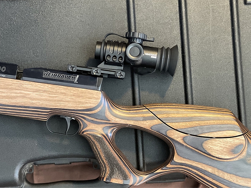 Immersive Optics 10x24 Mildot Prism Scope w/MOA ADJ MOUNTS