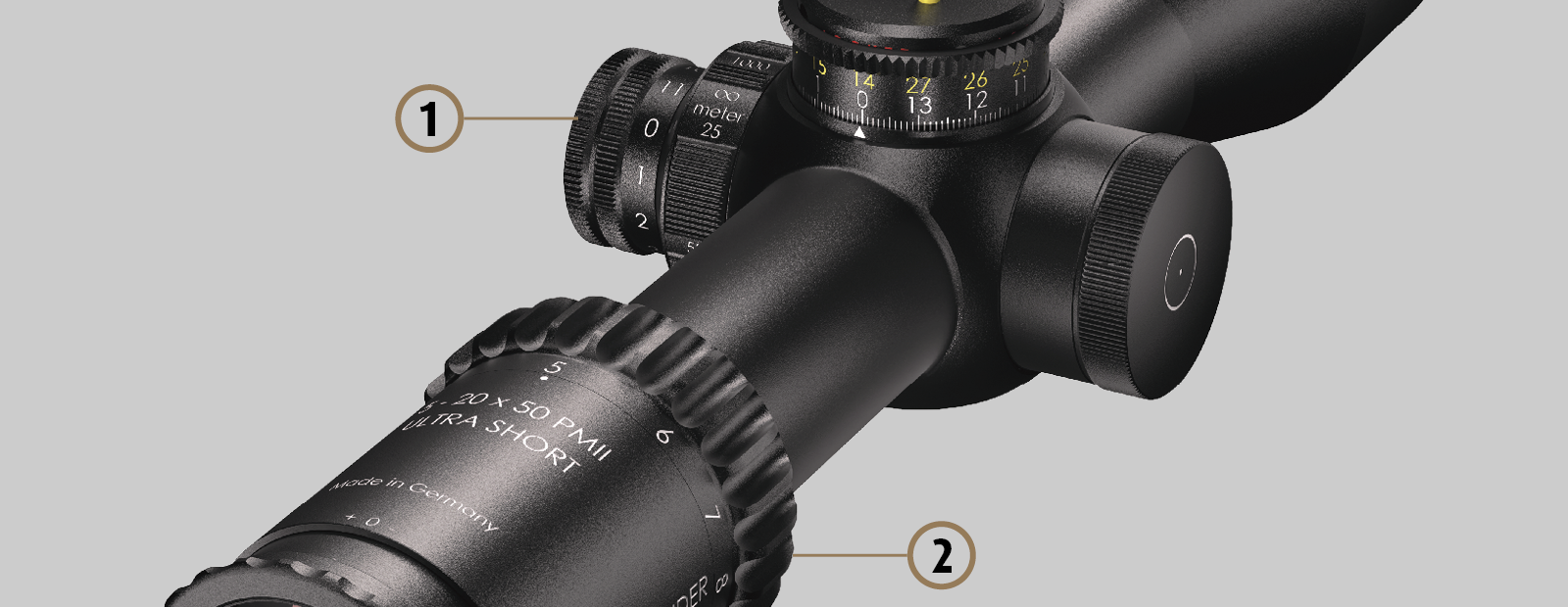 Schmidt & Bender PM II 5-20x50 Ultra Short LPI P4FL
