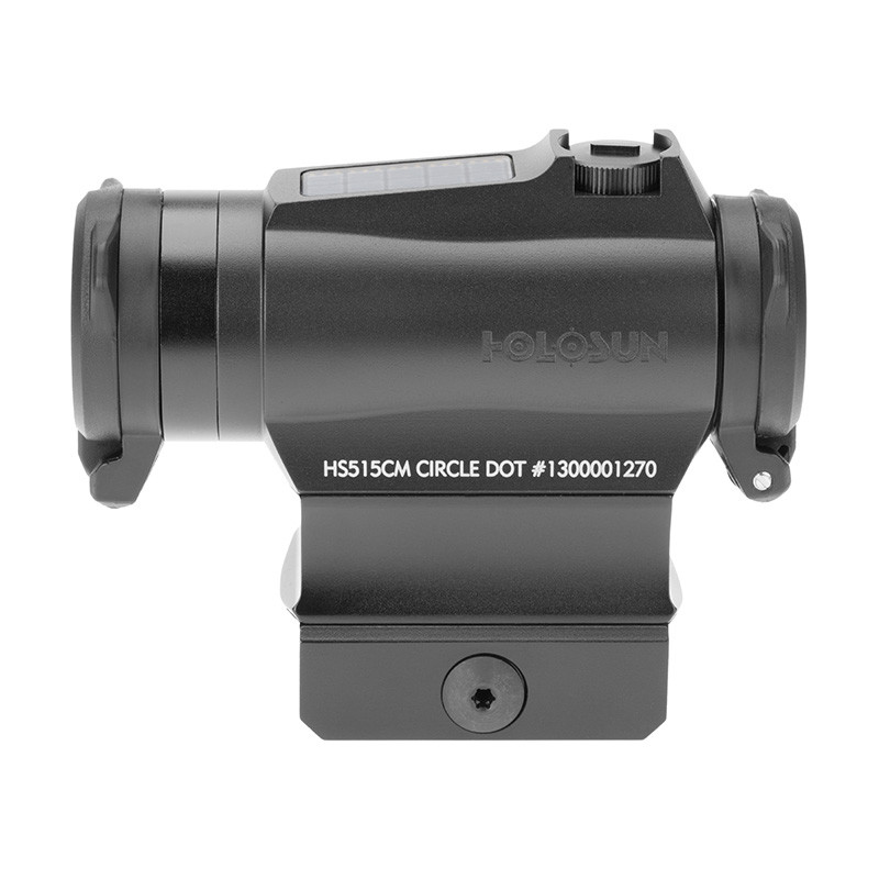 Holosun HS515CM 2 MOA & 65 MOA Circle Red Dot Sight with Solar Panel and QD Mount