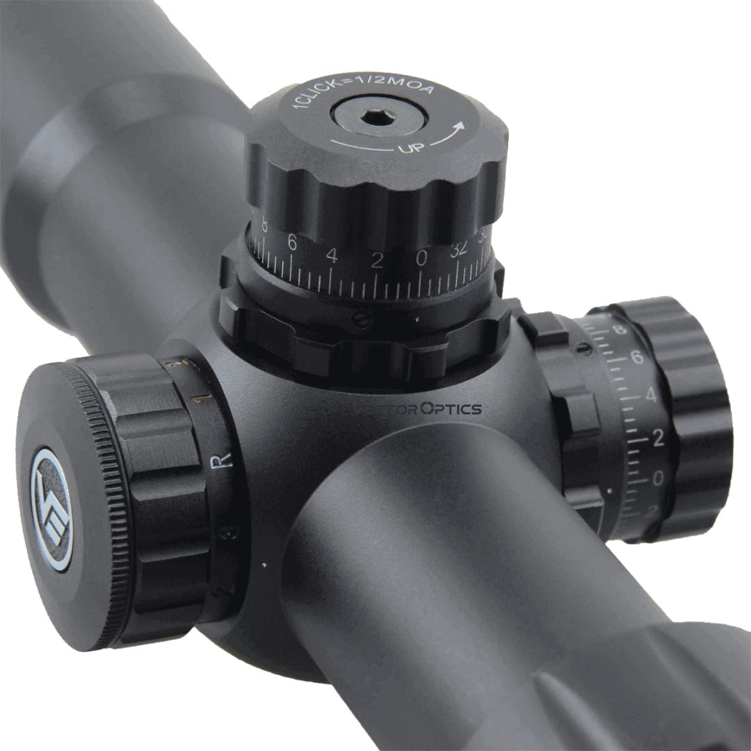 Vector Optics Mustang 1-4x30 1/2 MOA Chevron SFP 30mm  Rifle Scope