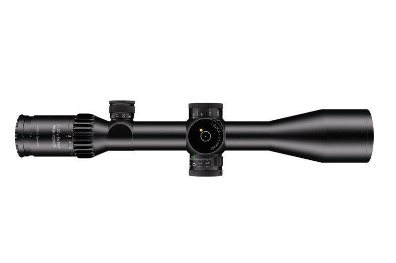 Schmidt & Bender PM II High Power 3-27x56 FFP GR2ID DT II+ MTC LT ST Zero Stop Locking Turret 0.1 MRAD CW Rifle Scope