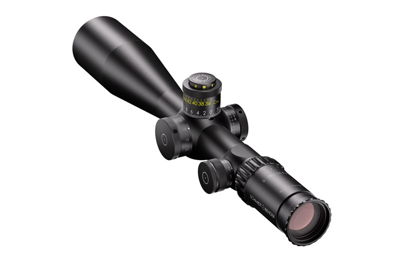 Schmidt & Bender PM II LP 5-25x56 FFP Illuminated P5FL DT/ST 1cm ccw 0.1 MRAD Rifle Scope