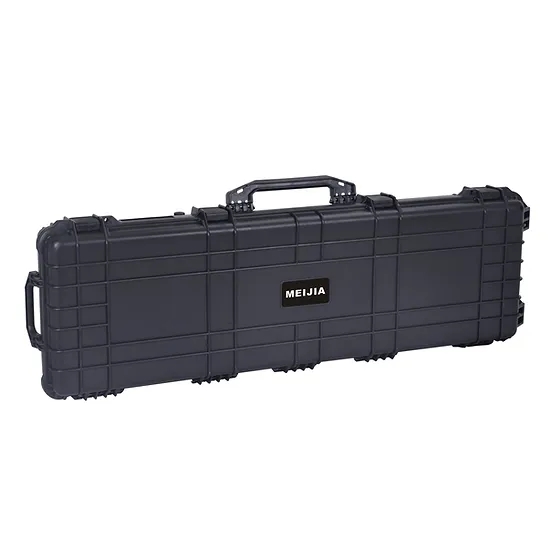 Meijia Large Heavy Duty Wheeled Hard Rifle Case with Eggshell Foam - 127x34cm - TSA Approved