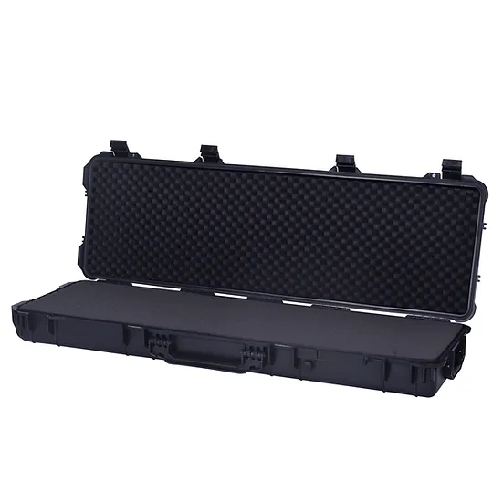 Meijia Large Heavy Duty Wheeled Hard Rifle Case with Eggshell Foam - 127x34cm - TSA Approved