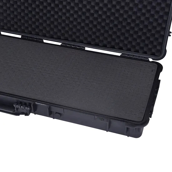 Meijia Large Heavy Duty Wheeled Hard Rifle Case with Eggshell Foam - 127x34cm - TSA Approved