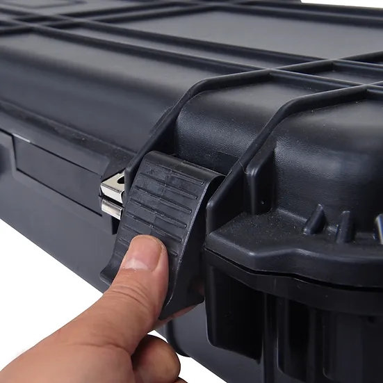 Meijia Large Heavy Duty Wheeled Hard Rifle Case with Eggshell Foam - 127x34cm - TSA Approved