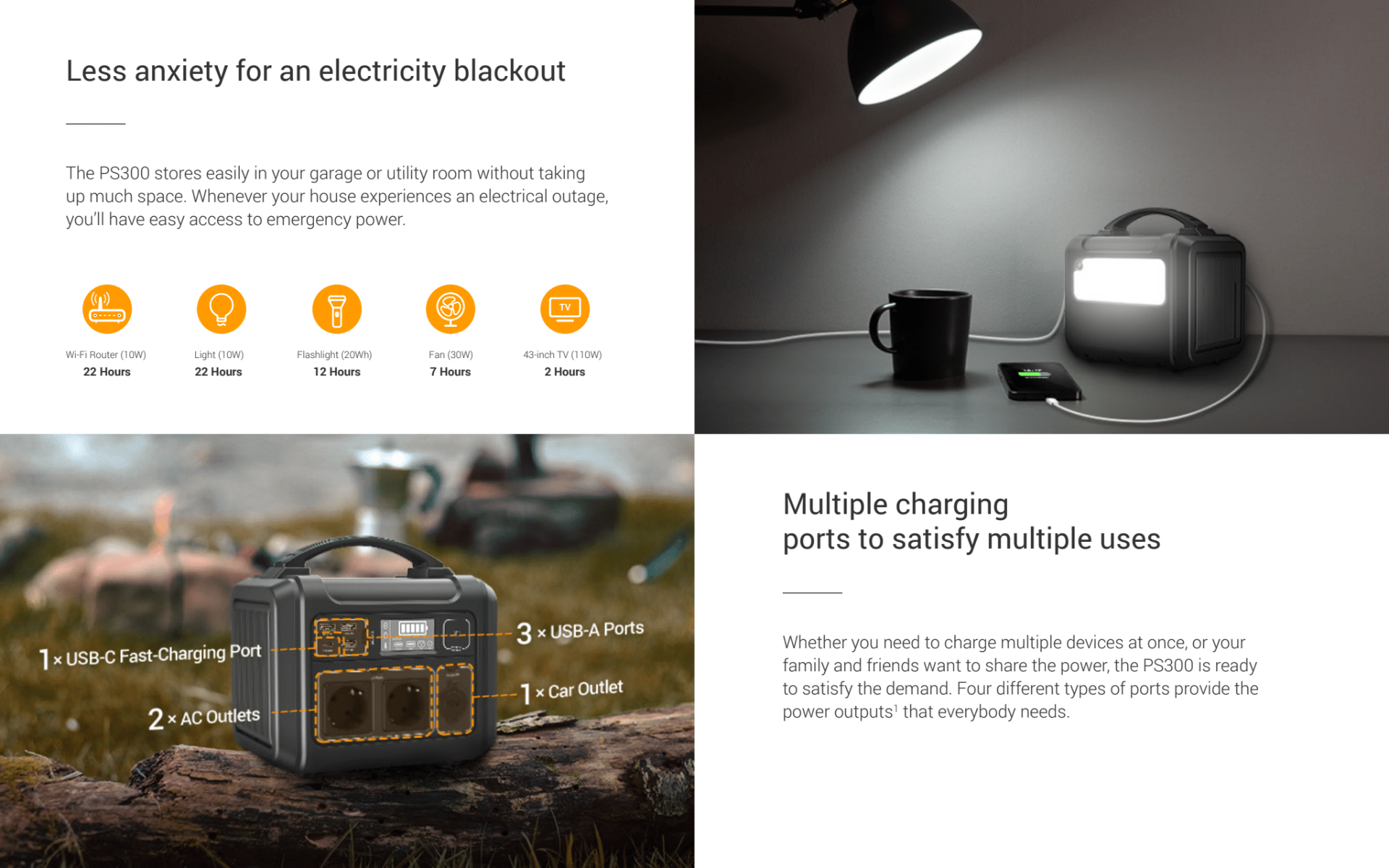 EZVIZ PS300 Portable Power Station