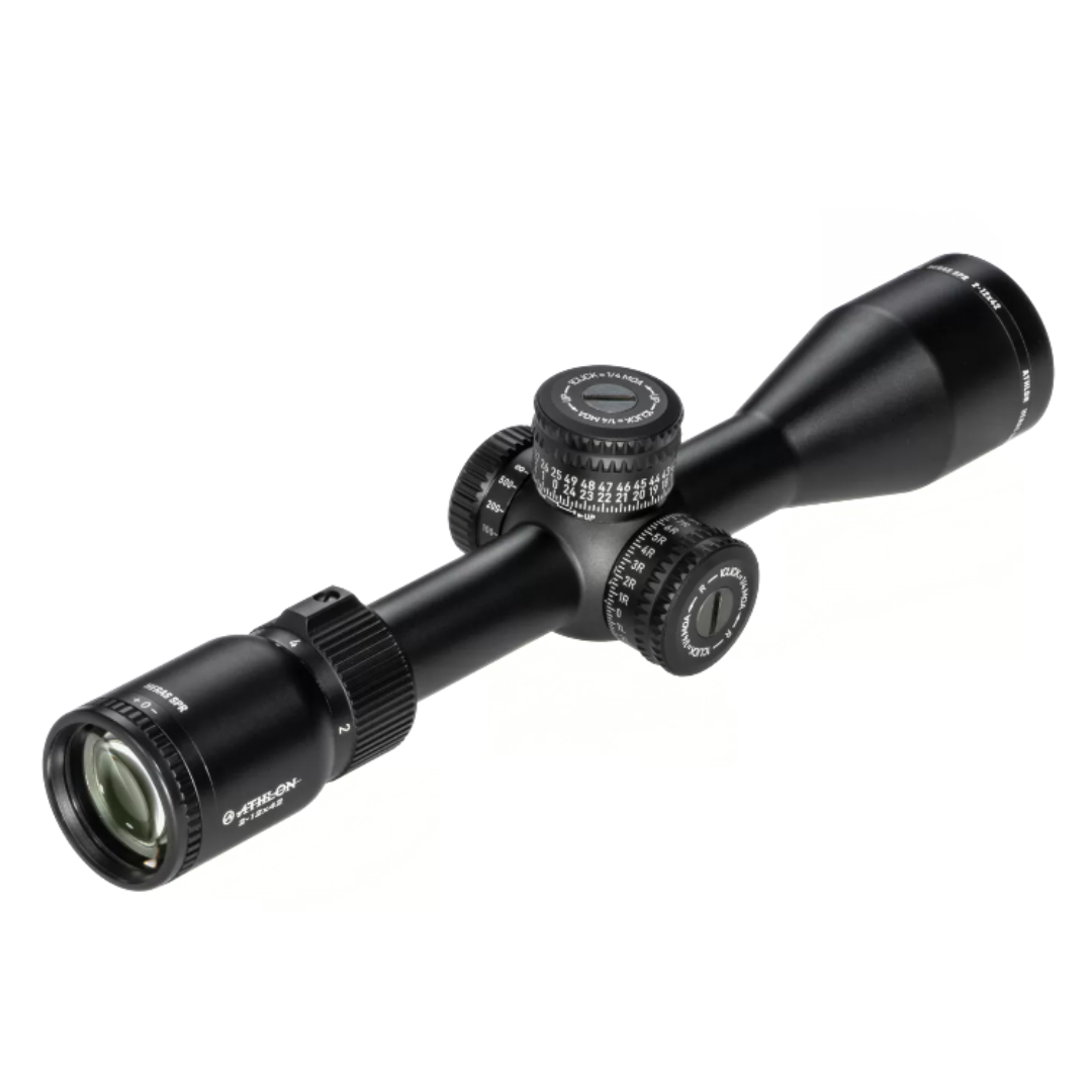 Athlon Heras SPR 2-12x42 SFP Side Focus Non-IR AAGR1 0.25MOA 1" Rifle Scope