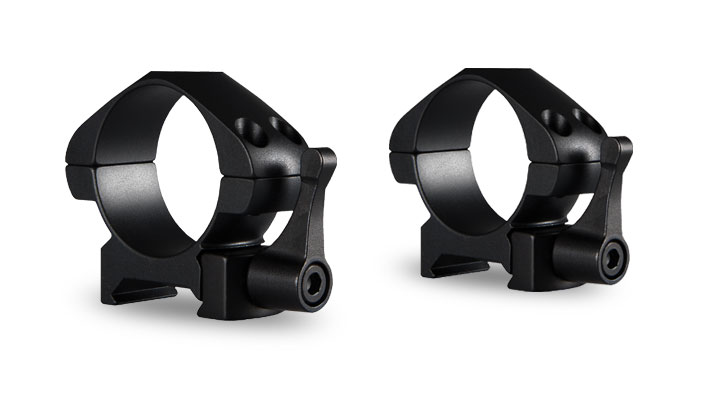 Hawke Precision 30mm 2 Piece QR Weaver Steel Ring Mounts - Low