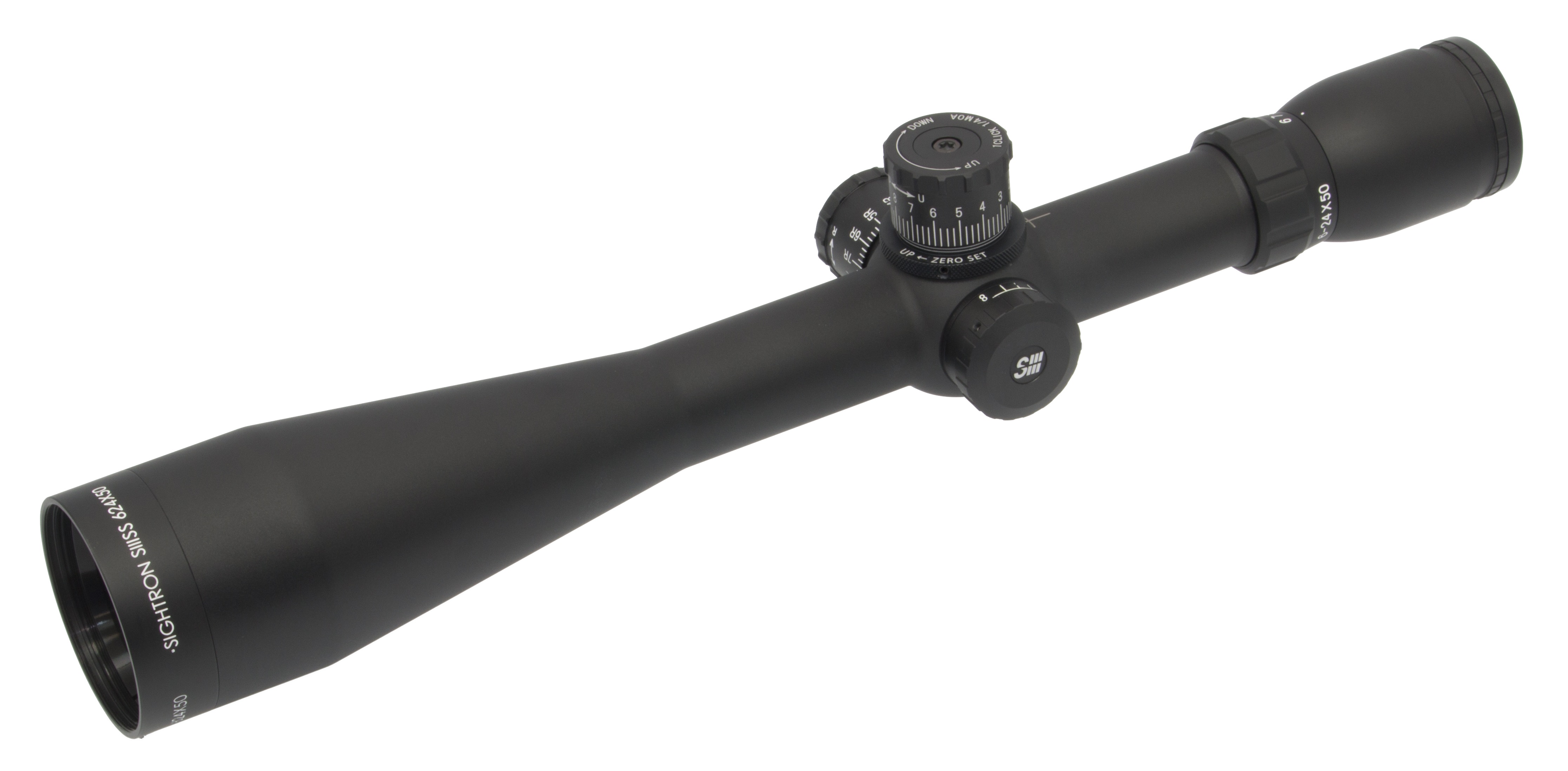 Sightron SIII 6-24x50 FFP LR Zero Stop MOA Non IR Rifle Scope