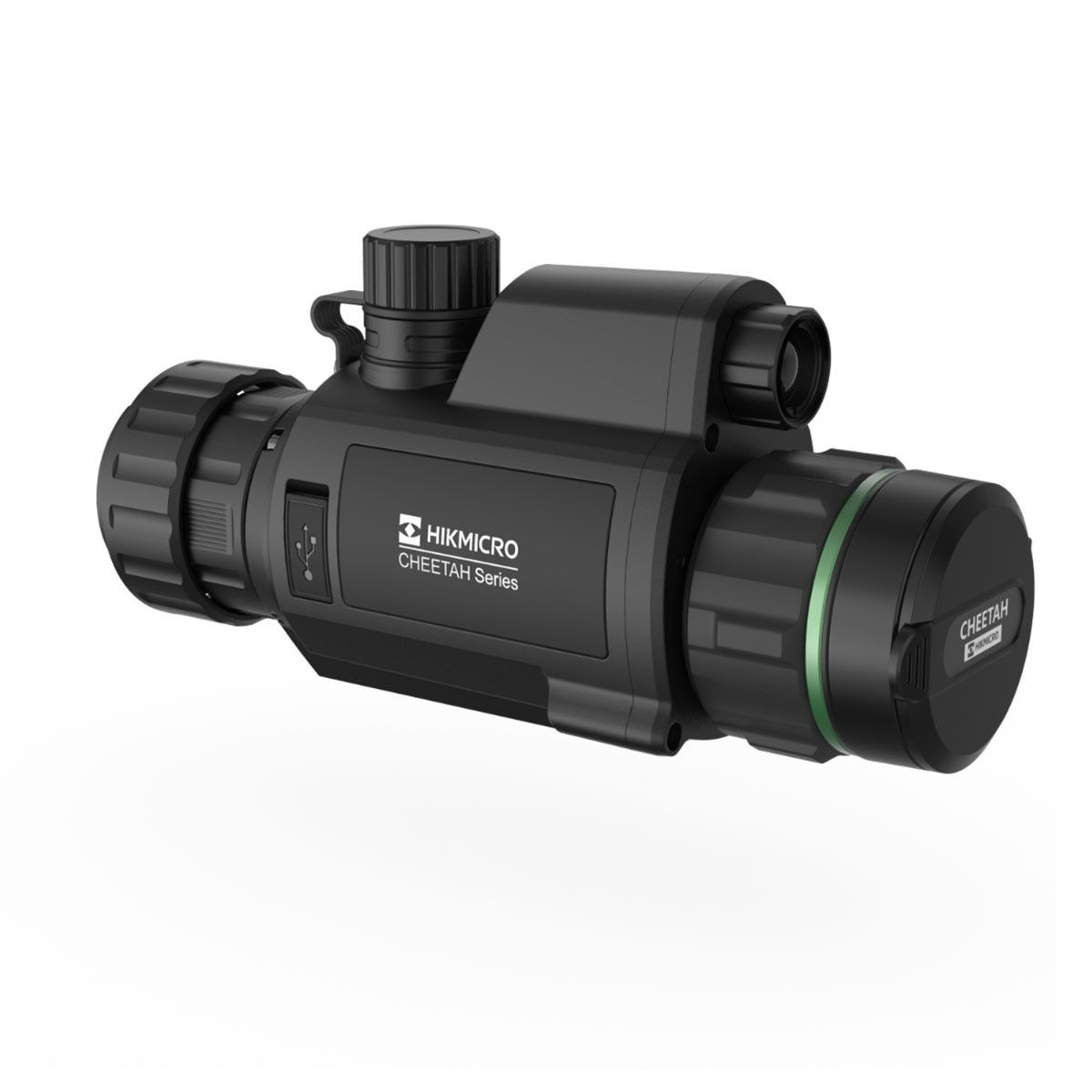 Preowned SOG HIKMICRO HM-C32F Ultimate Cheetah Night vision scope & front clip-on w/ 40A Adapter, rail and eyepiece