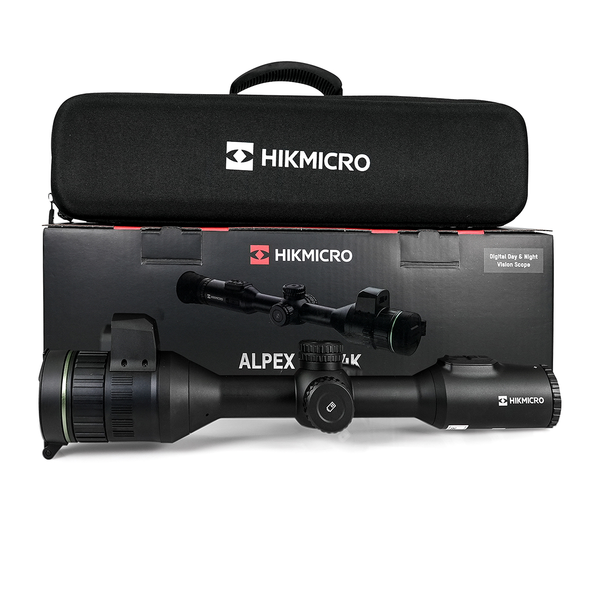 Preowned HIKMICRO Alpex A50EL 4K UHD Sensor LRF Digital Day & Night Rifle Scope with Ballistics Calculator - PO416