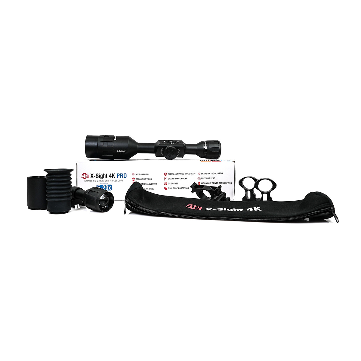 Preowned ATN 4K PRO X-Sight 5-20x Ultra Digital Night Vision Day Scope - PO426