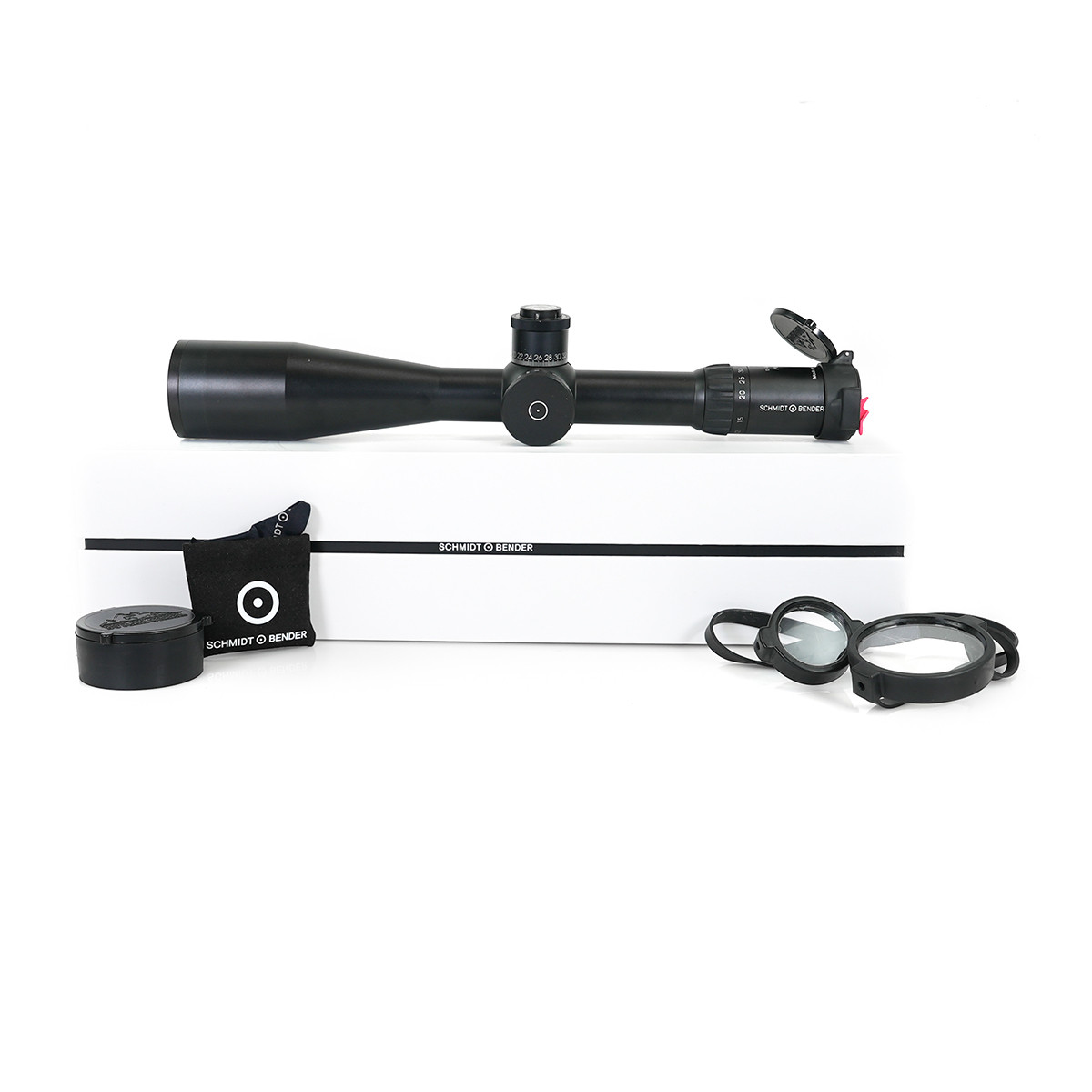 Preowned Schmidt & Bender 12-50x56 PM II FFP Non Illuminated P4F MT/ST 1/4 CM CW Rifle Scope - PO419