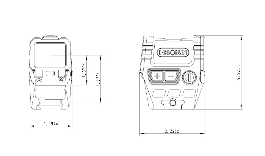 Holosun AEMS Multi-Reticle 2 MOA Green Dot