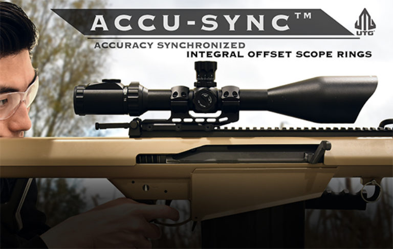 UTG ACCU-SYNC 30mm Medium Pro. 50mm Offset Picatinny Rings