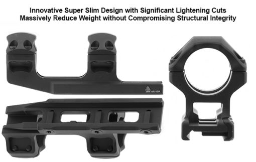 UTG ACCU-SYNC 1" Medium Profile 34mm Offset Picatinny Rings, Flat Dark Earth