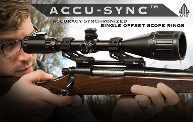 UTG ACCU-SYNC 30mm High 37mm Offset Picatinny Rings