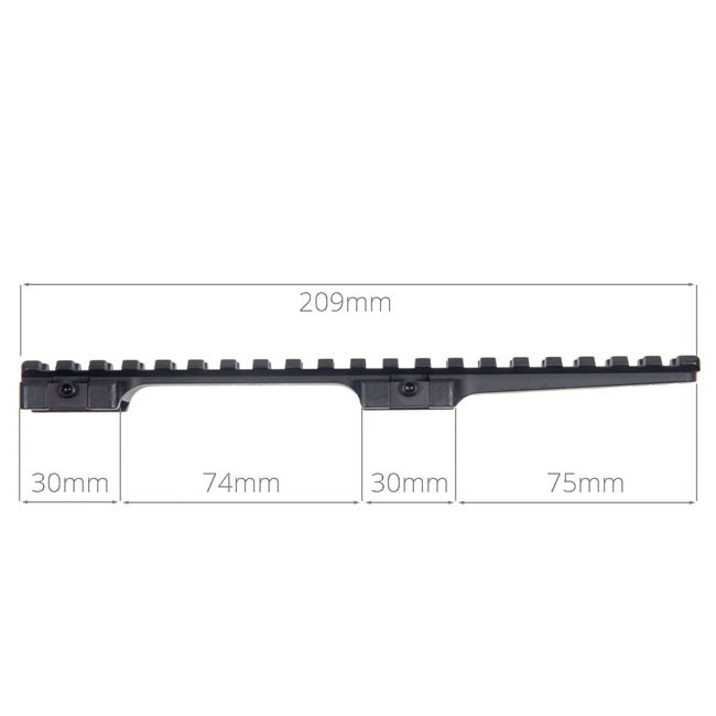 Contessa Picatinny Rail for Sako 75/85 Short (0 MOA)