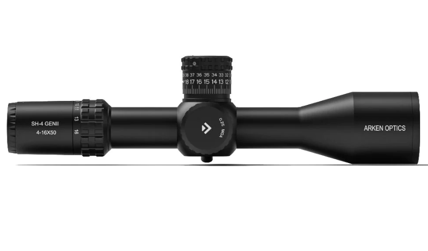 Arken Optics SH4 4-16X50 GEN2 FFP VPR MIL Illuminated Rifle Scope