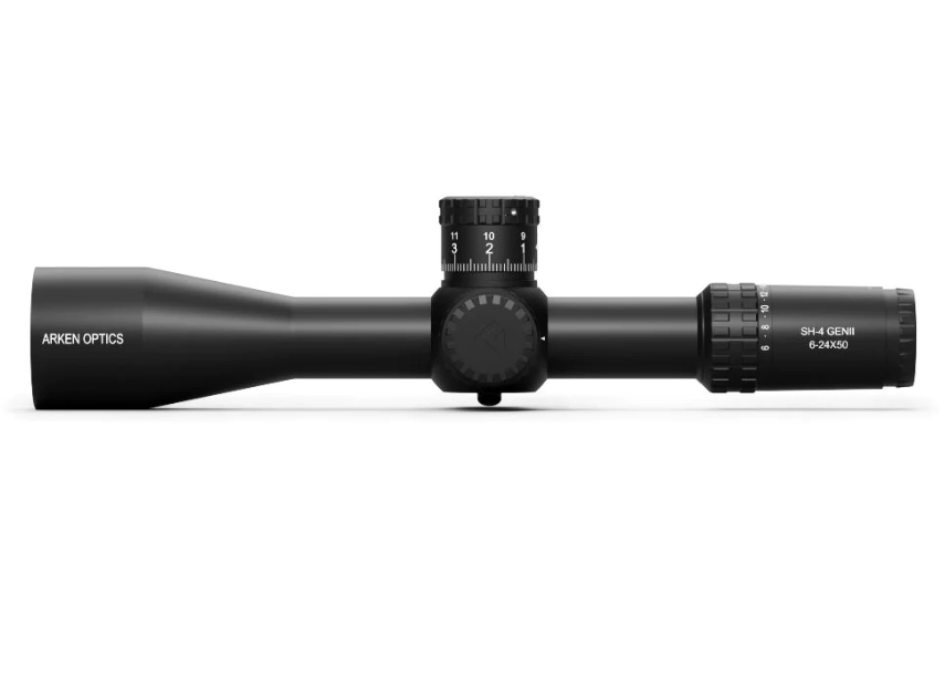 Arken Optics SH4 6-24x50 GEN2 FFP VPR MOA Illuminated Rifle Scope
