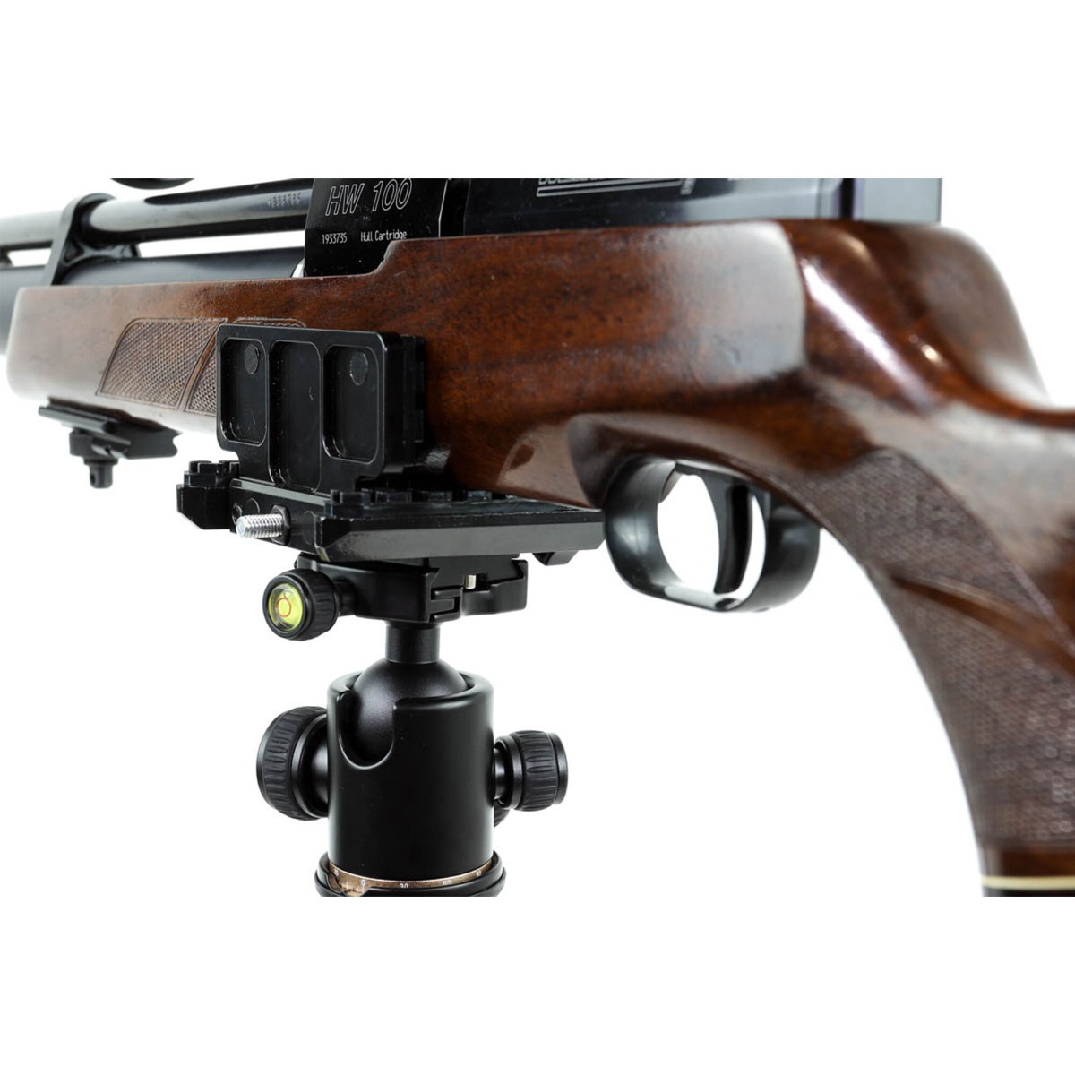 BASE Optics Ball Head Carbon Fibre Tripod (10kg Load) with Gun Saddle Shooting Rifle Rest