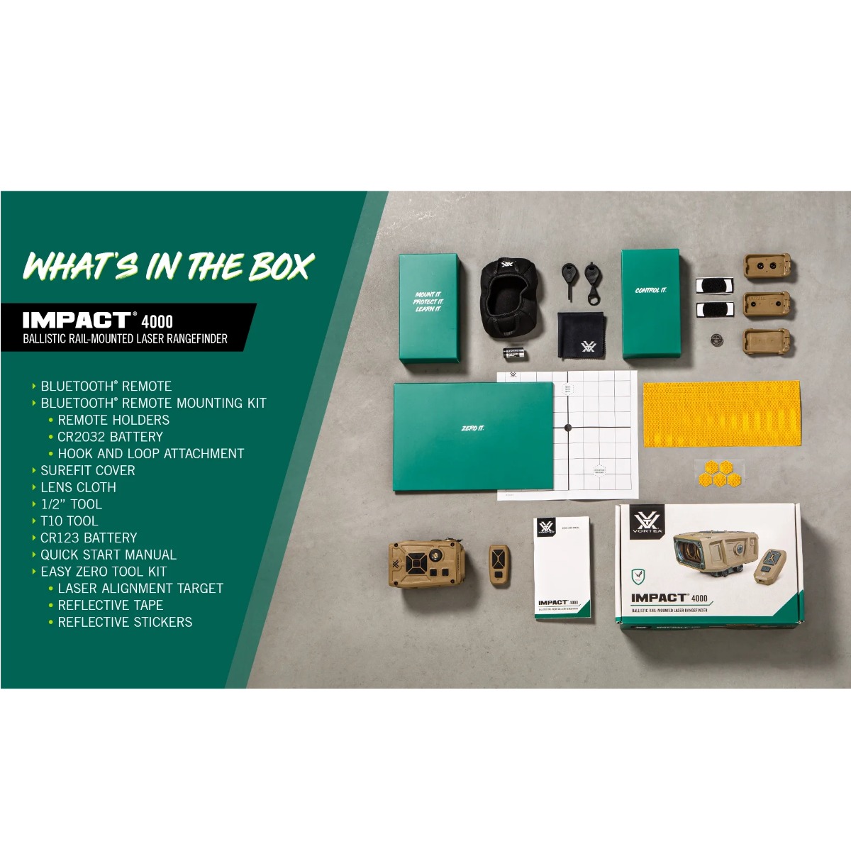 Vortex Impact 4000 Ballistic Rail-Mounted Laser Rangefinder