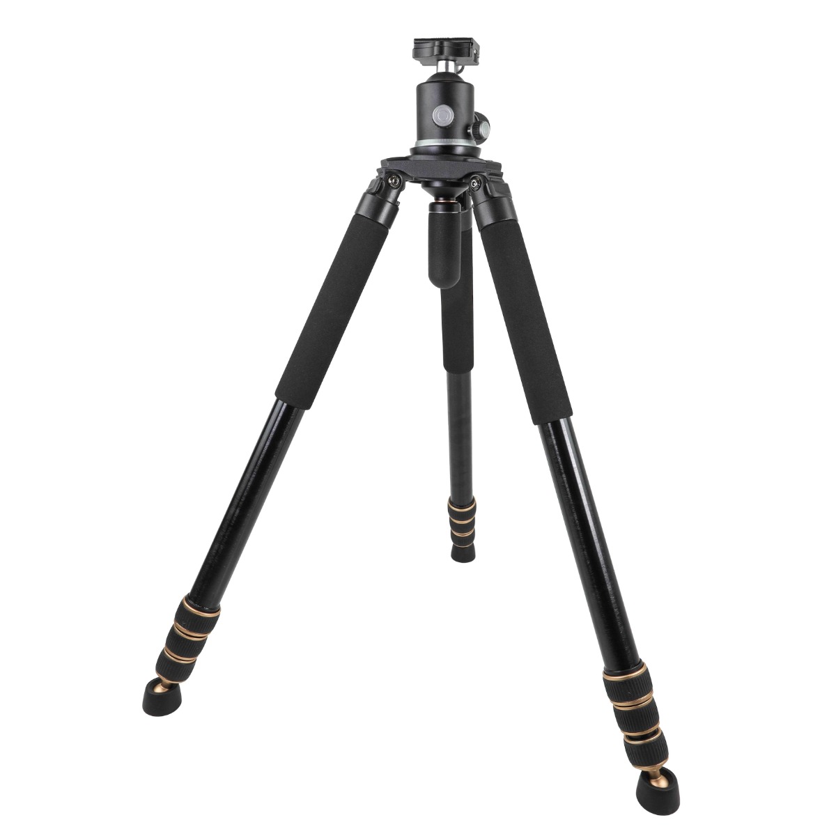 BASE Optics Heavy Duty Pan and Swivel Tripod  w/ Ball Head and Saddle Clamp (18kg Load)