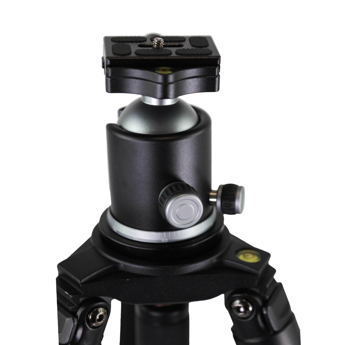 BASE Optics Heavy Duty Pan and Swivel Tripod  w/ Ball Head and Saddle Clamp (18kg Load)