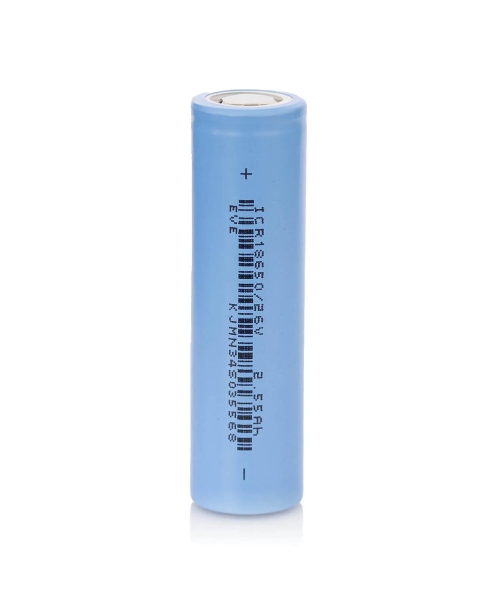 Eve 26v 2600mAh 7.5A 18650 Flat Top Battery