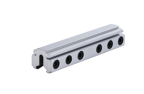 Ex-Demo BKL-169S 1 Piece 4' Long Tri-Mount Dovetail Riser Mount- Silver - DEM030099