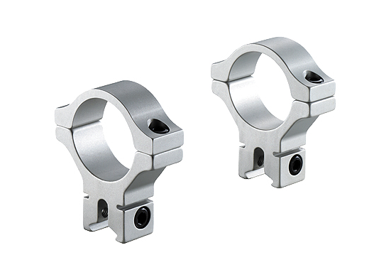 BKL 303 30mm 2 pc single strap low dovetail scope rings SILVER