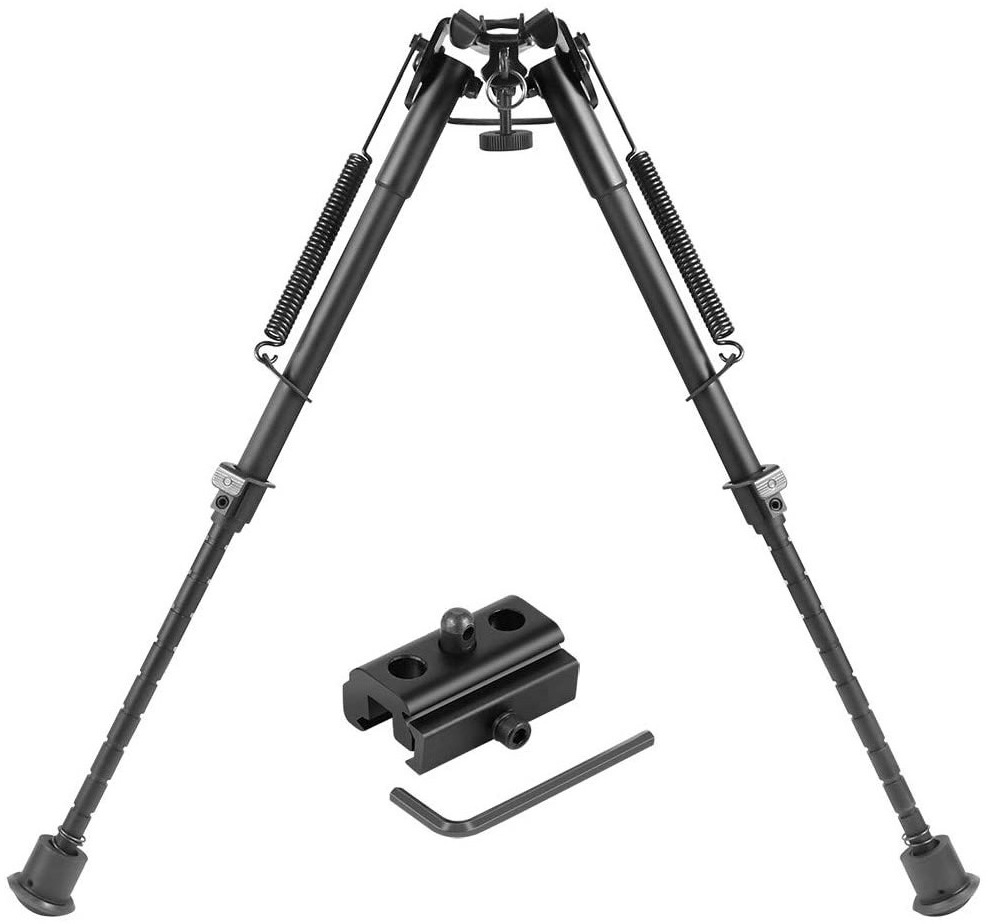 T-Eagle HDP-9 Aluminium 9-13 Inch Adjustable Bipod with Picatinny Adaptor