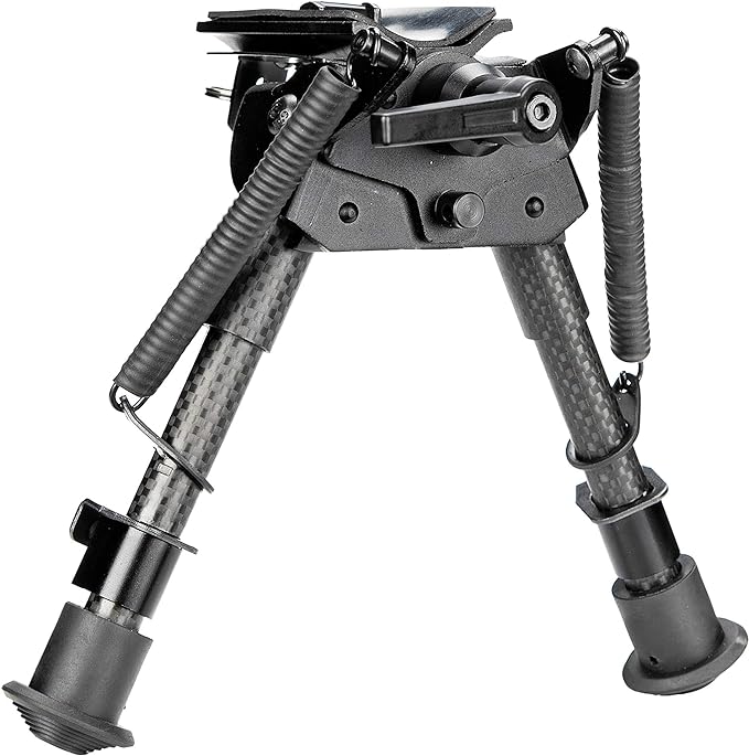 T-Eagle BTTXW-6 Carbon Fibre / Aluminium 6-9 Inch Notched Leg Bipod with Picatinny Mount