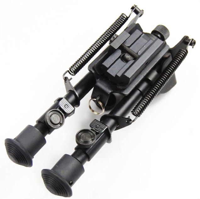 T-Eagle BTLG-6 Aluminium 6-9 Inch Smooth-Leg Bipod with Picatinny Mount