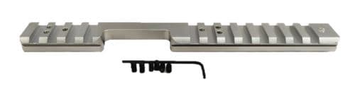 Britannia Rails CZ 455 11mm Dovetail Forward Extended Length Aluminium Silver Picatinny Rail