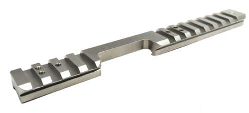 Britannia Rails CZ 455 11mm Dovetail Forward Extended Length Aluminium Silver Picatinny Rail